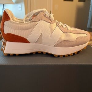 New Balance Cream and Brown Sneakers